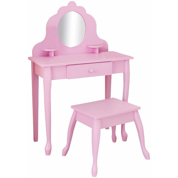 KidKraft Medium Diva Table and Stool, Pink