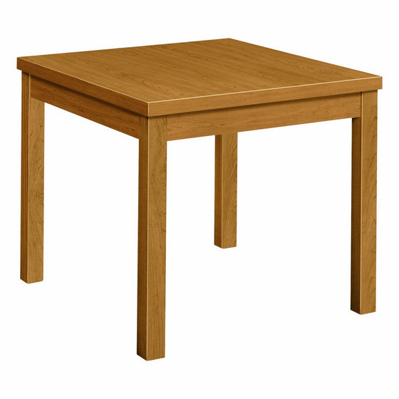 HON Laminate End Table with Flat Edge, 24", Harvest