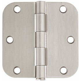 eBuilderDirect Hinge3nc-5-8 18 PC Satin Nickel 3.5" X 3.5"in 5/8 Radius Round Corner Interior Door Hinges Brushed Nickel