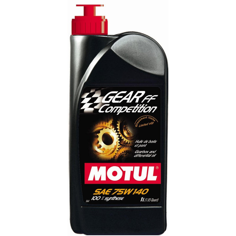 Motul 823511 Gear FF Competition 75W140 100 Percent Synthetic Ester Based Racing Lubricant for Limited Slip Differential (LSD) - 1 Liter