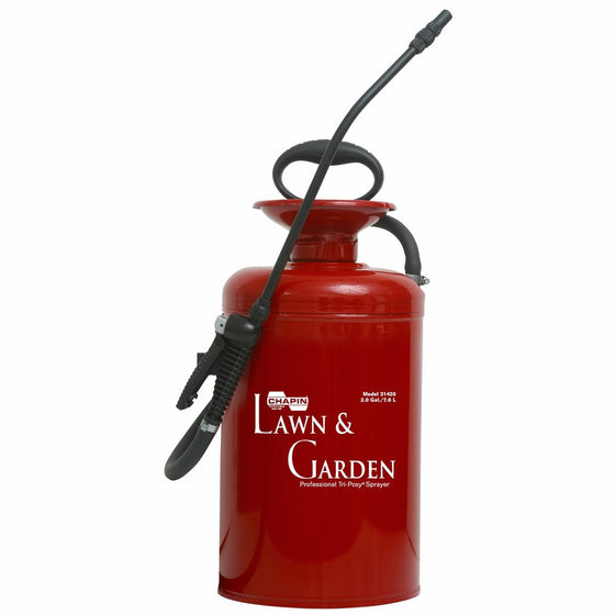 Chapin 31420 2-Gallon Lawn & Garden Series Tri-Poxy Steel Sprayer For Fertilizer, Herbicides and Pesticides, 2-Gallon (1 Sprayer/Package)