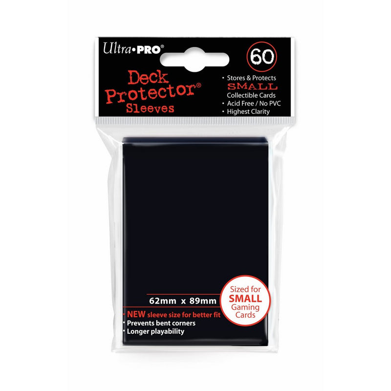 Ultra Pro Card Supplies Deck Protector Sleeves, Black, 60 Count Small