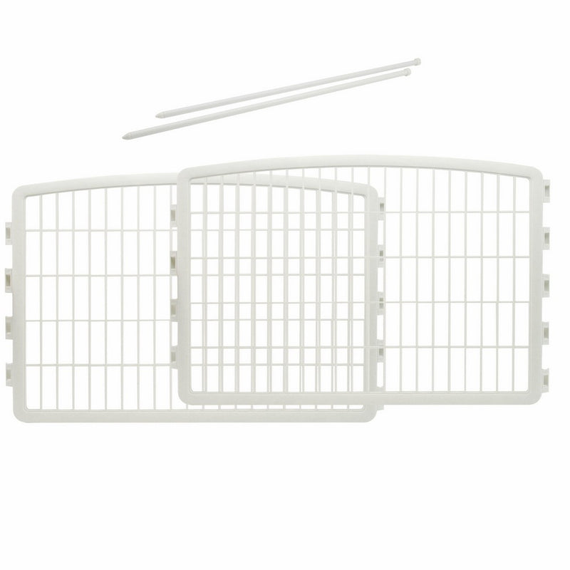 IRIS 24'' Pet Playpen 2 Panel Add-On, White
