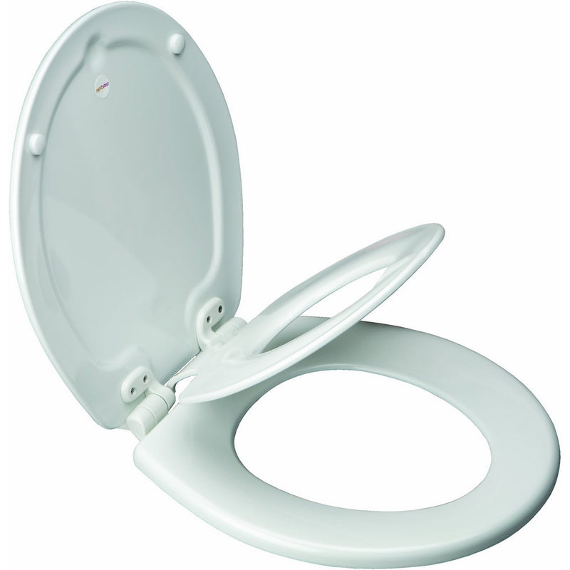 Mayfair 83EC 000 NextStep Child/Adult Built-in Potty Seat with Lift-Off Hinges, Multi, Round