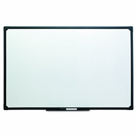 Universal 43628 Dry Erase Board, Melamine, 36 x 24, Black Frame