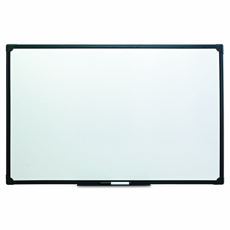 Universal 43628 Dry Erase Board, Melamine, 36 x 24, Black Frame