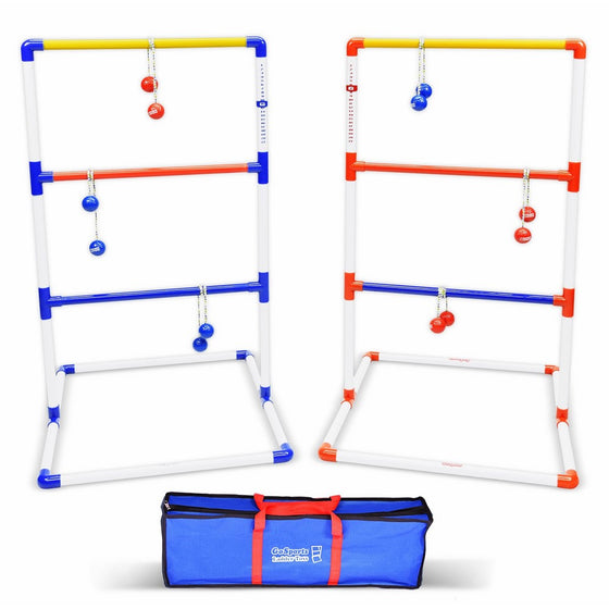 GoSports Premium Ladder Toss Game with 6 Bolos and Carrying Case