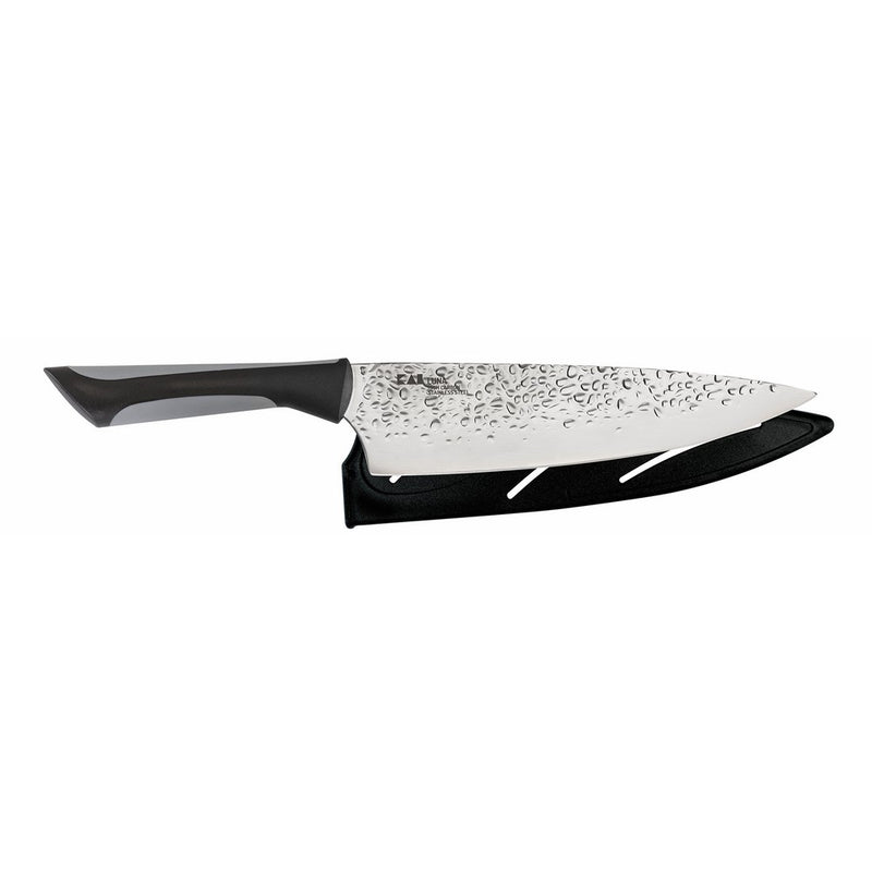 Kai Luna AB7066 8" Chef's Knife with Sheath, Black/Silver