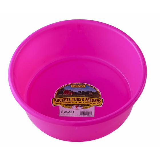 Little Giant P5HOTPINK Dura-Flex Plastic Utility Pan, 5-Quart, Hot Pink
