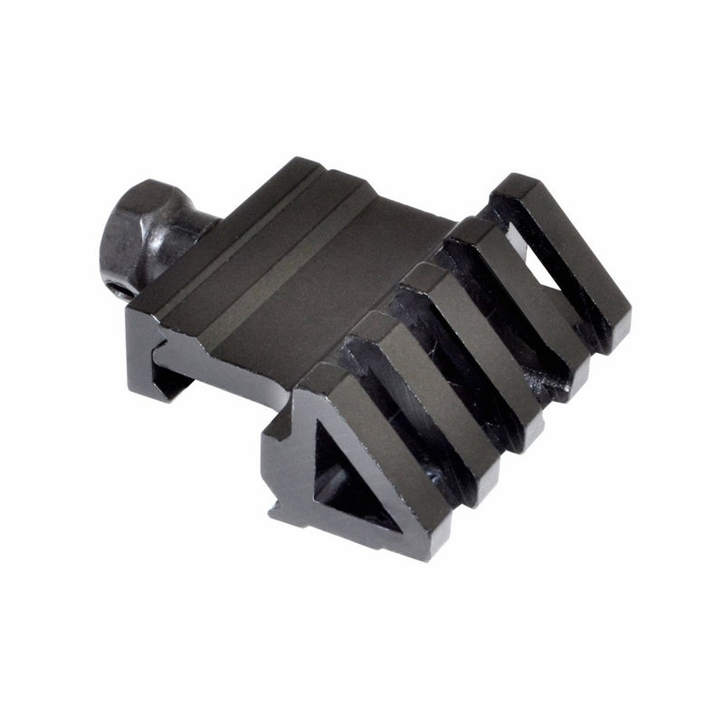 SNIPER Weaver Style 45-Degree Offset Rail Mount 4 Picatinny Slots Hard Anodized Black Matte Finish