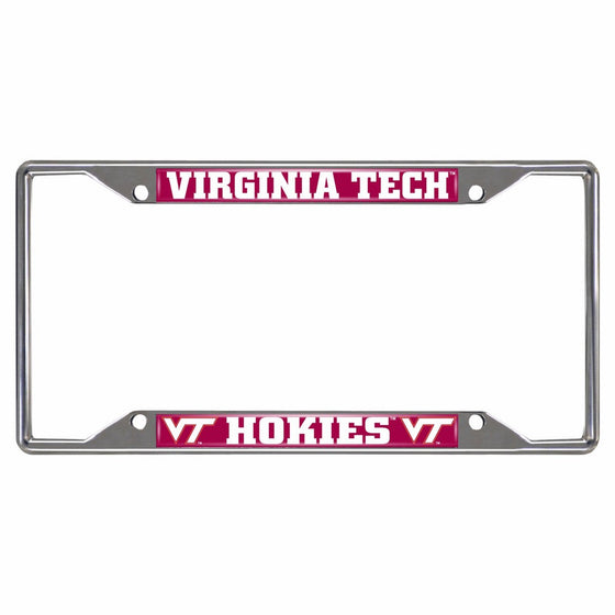 FANMATS NCAA Virginia Tech Hokies Chrome License Plate Frame
