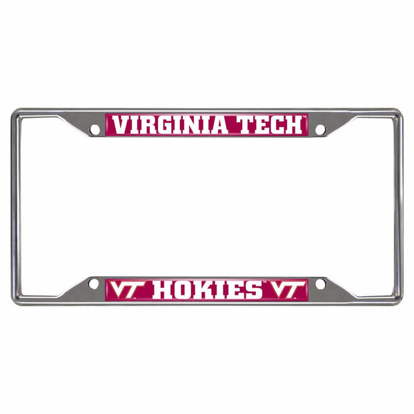 FANMATS NCAA Virginia Tech Hokies Chrome License Plate Frame