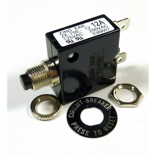 12 AMP 50VDC, 250VAC CIRCUIT BREAKER