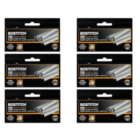 Value Pack of 6 Boxes Stanley Bostitch B8 Powercrown Premium 1/4" Staples (Stcrp21151/4)