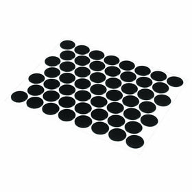 Prime-Line Products KD 16082 Self Adhesive Textured Plastic Screw Hole Covers (Pack of 53), Black
