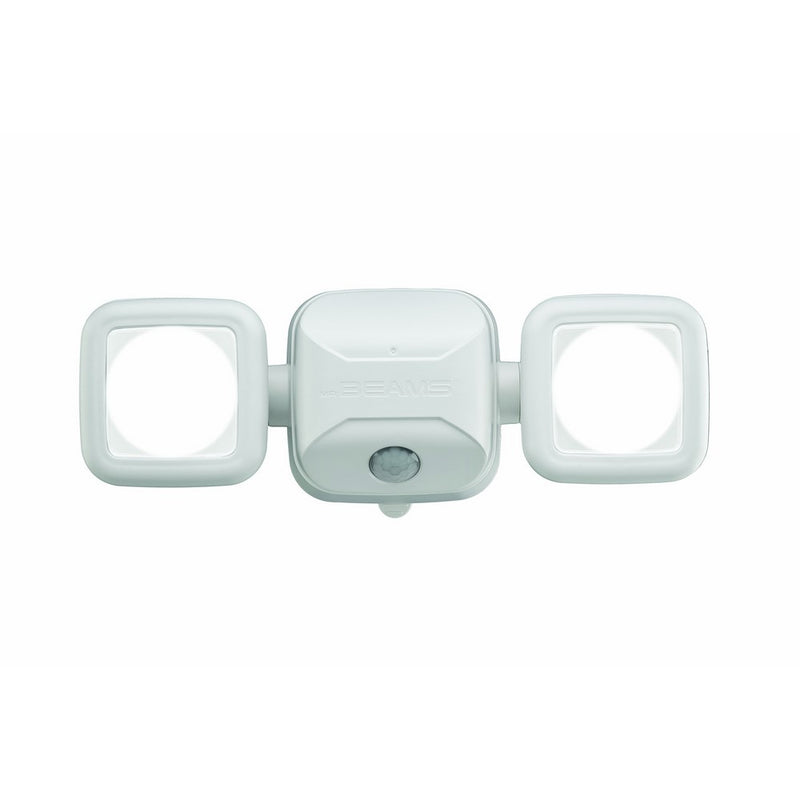 Mr. Beams MB3000 High Performance Wireless Battery Powered Motion Sensing LED Dual Head Security Spotlight, 500 Lumens, White, 1-Pack