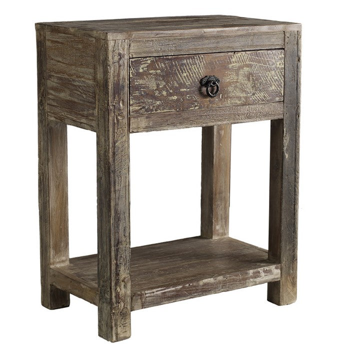 Urban Port Stylish 1 Drawer End Table