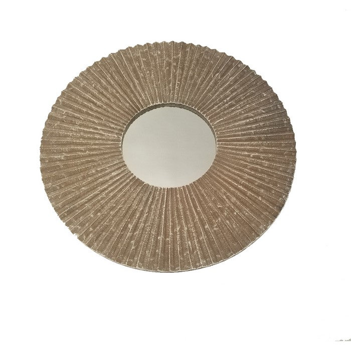 Striking Mirror Frame with Rays Design