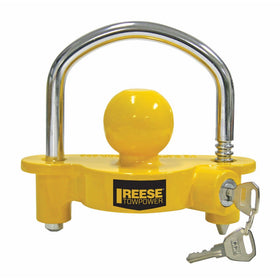 REESE Towpower 72783 Universal Coupler Lock, Adjustable Storage Security, Heavy-Duty Steel