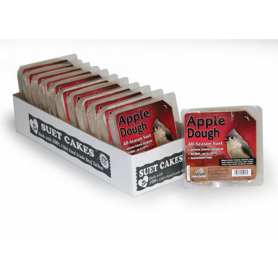 Heath Outdoor Products DD-13 Apple Dough Suet Cake, Case Of 12