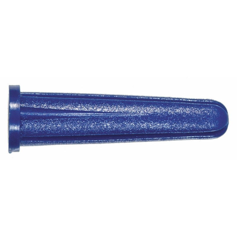 The Hillman Group 5036 8-10 Blue Conical Plastic Anchor, 14-Pack