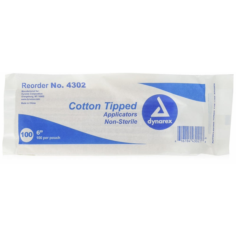 Dynarex Cotton Tipped Applicators 6 inch 1000 ea