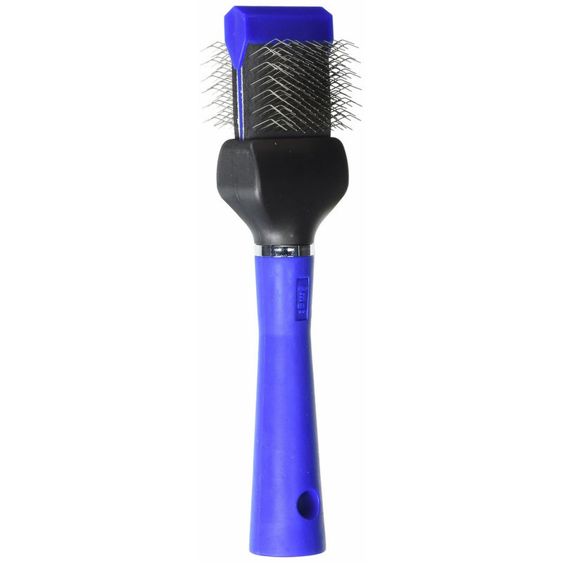 Master Grooming Tools Single-Sided Extra Firm Flexible Slicker Brushes — Versatile Brushes for Grooming Dogs - Blue, 8" L x 1¾"W