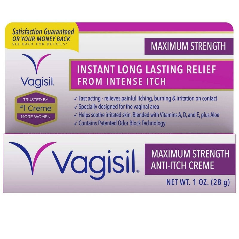 Vagisil Anti-Itch Crème, Maximum Strength, 1 Ounce