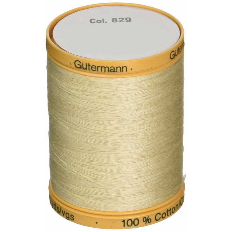 Gutermann 100% Natural Cotton Thread 800M Cream