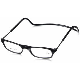 CliC Long Adjustable Front Connect Ready Reader, Black Long, 2.50 Strength