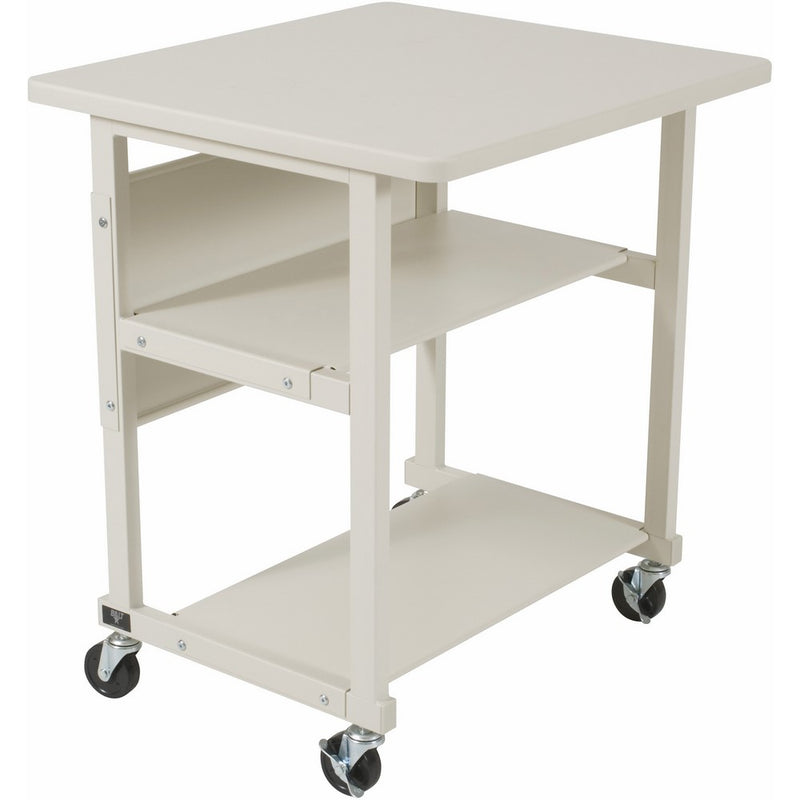 Balt 22601 Heavy-Duty Mobile Printer Stand w/3 Shelves, 27w x 25d x 27-1/2h, Gray