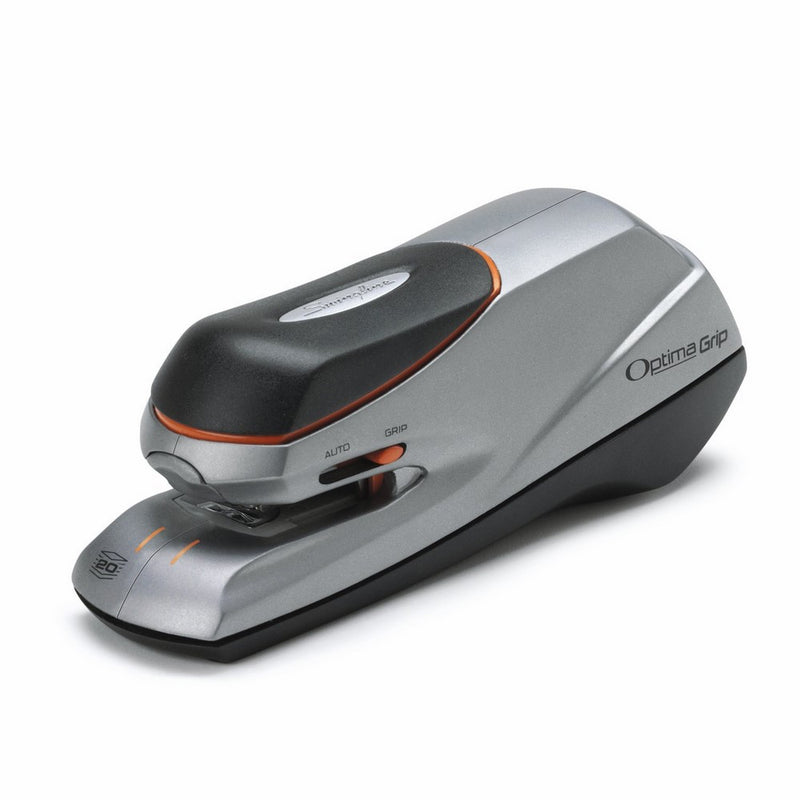 Swingline Electric Stapler, 20 Sheet Capacity, Optima Grip Dual Power, Silver (48207)