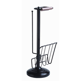 Better Living Products 54520 Toilet Caddy Tissue Dispenser with Magazine Rack, Oil Rubbed Bronze