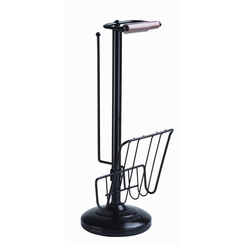 Better Living Products 54520 Toilet Caddy Tissue Dispenser with Magazine Rack, Oil Rubbed Bronze