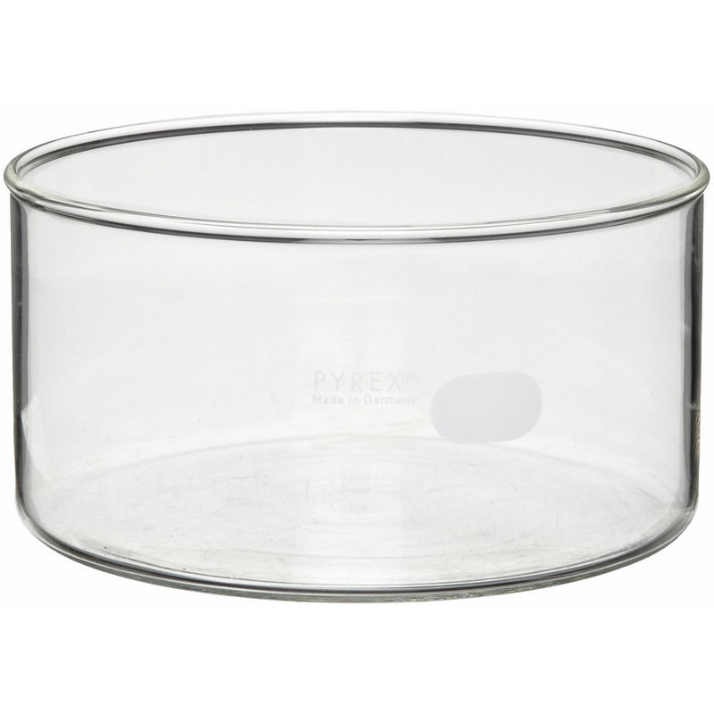Corning Pyrex 3140-125 Borosilicate Glass 740mL Heavy Duty Rim Crystallizing Dish, 125mm Diameter x 65mm Height (Pack of 4)