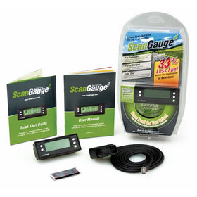 ScanGaugeE Compact Multifunction Trip Computer with Customizable Real-Time Fuel Economy Digital Gauges