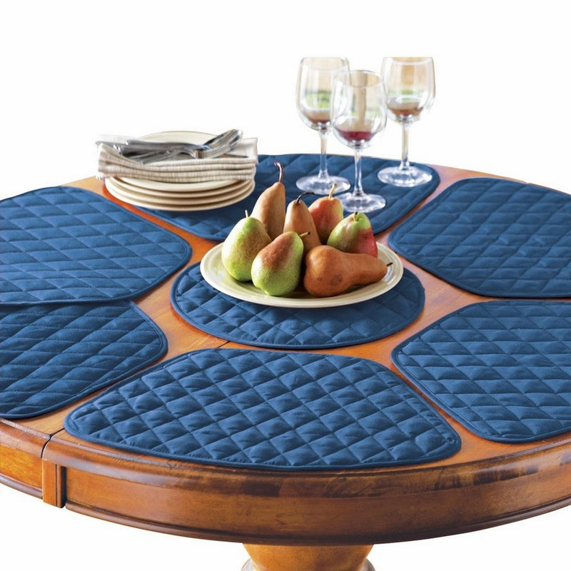 Collections Etc Kitchen Table Placemat And Centerpiece Set - 7 Pc, Blue