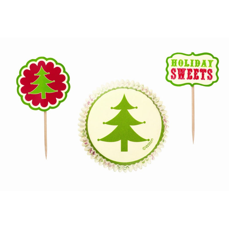 Wilton Holiday Homemade Cupcake Combo Pack, 24 Count