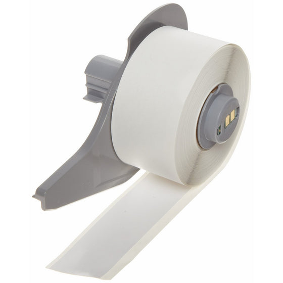 Brady High Adhesion Vinyl Label Tape (M71C-1000-595-WT) - White Vinyl Film - Compatible with BMP71 Label Printer - 50' Length, 1" Width