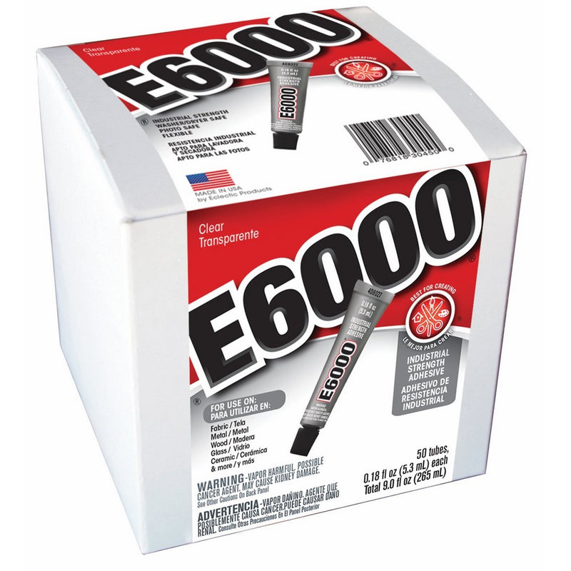 E6000 230450 Craft Adhesive, 0.18 fl oz,50 Piece Box