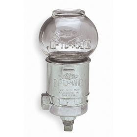Trico Standard Glass Opto-Matic Oiler, 4 oz Reservoir Capacity, 1/4" NPT Male, 2-11/16" Diameter x 5-3/4" Height