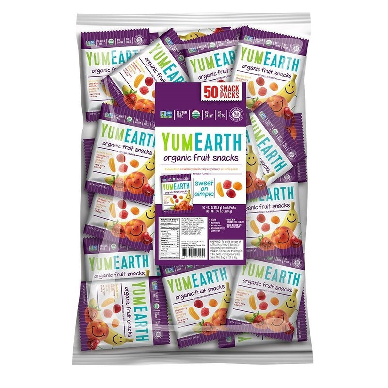 YumEarth Organic Fruit Snacks, 50 snack packs