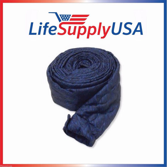 35 Ft Quilted Padded Central Vacuum Hose Cover with Zipper