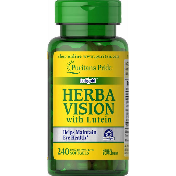 Puritan's Pride Herbavision with Lutein and Bilberry-240 Softgels