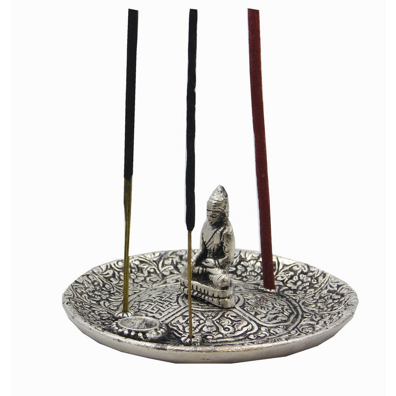 DharmaObjects Tibetan Buddha Incense Burner Holder