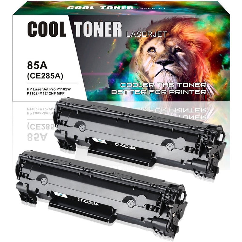 Cool Toner 2 Packs 1,600 Pages Compatible Toner Cartridge Replacement for HP 85A CE285A CE285 Toner Replacesfor HP LaserJet Pro P1102W P1102 M1212NF M1217NFW MF3010 M1210 M1132