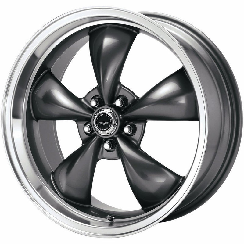 American Racing Custom Wheels AR105 Torq Thrust M Anthracite Wheel With Machined Lip (16x7/5x100mm, 35mm offset)
