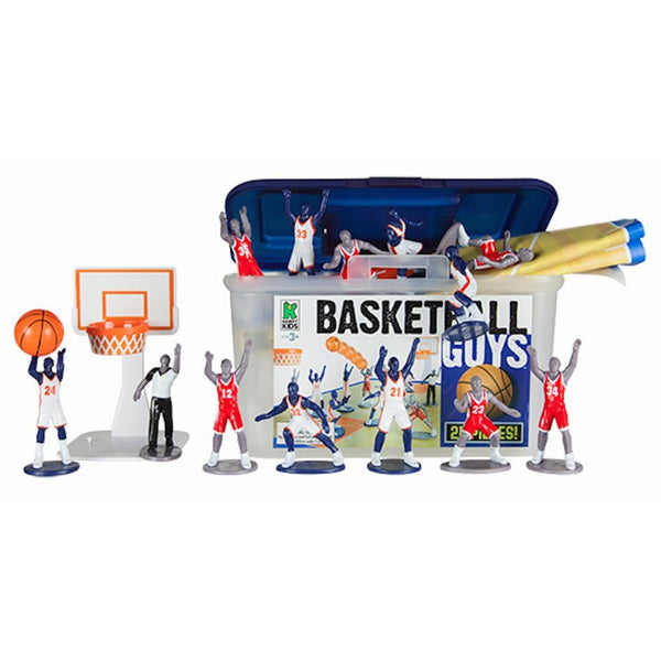 Kaskey Kids Basketball Guys – Inspires Imagination with Open-Ended Play – Includes 2 Full Teams and More – For Ages 3 and Up