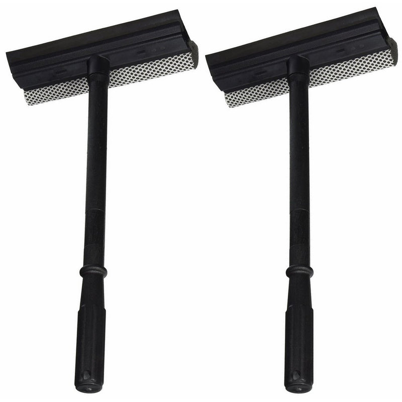 Black Duck Brand Set of 2 Window and Windshield Cleaning Sponge and Rubber Squeegee!