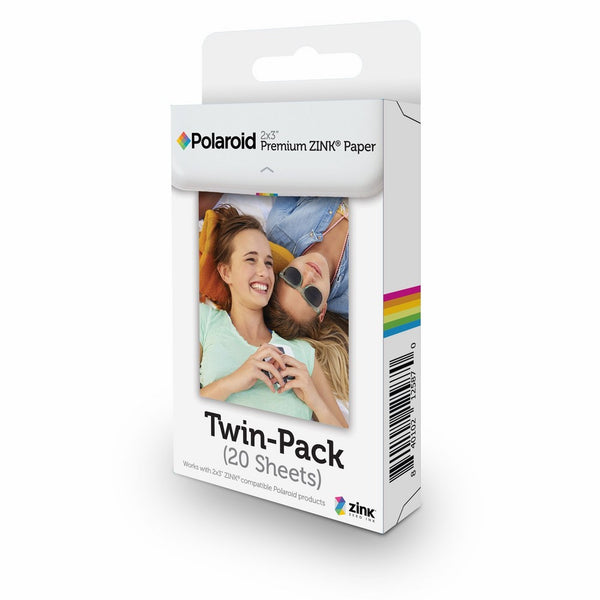 Polaroid 2x3 Premium ZINK Zero Photo Paper 20-Pack - Compatible with Polaroid Snap/SnapTouch Instant Print Digital Cameras & Polaroid ZIP Mobile Photo Printer